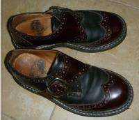   Black Wingtip Buckle Shoes 4 mens 6 womens Angel Soles oxblood  