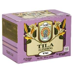 Tadin, Tea Tila, 25 Bag (6 Pack)  Grocery & Gourmet Food