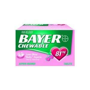 31284000000 Bayer Aspirin Child Chewable Cherry 36 Per Bottle by Bayer 
