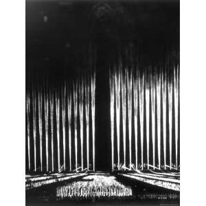  Albert Speers Cathedral of Light at the Nuremberg Rally 
