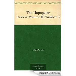 The Unpopular Review, Volume II Number 3 Various  Kindle 