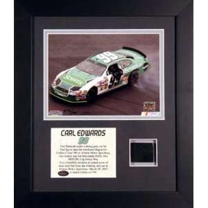  Carl Edwards   2005 Golden Corral 500 Champion   Framed 