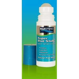BLUE SPRING NATURAL SUPER BLUE STUFF PAIN RELIEF CREAM ROLL ON 2oz {2 