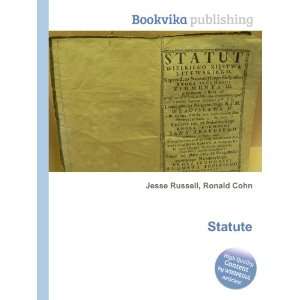  Statute Ronald Cohn Jesse Russell Books