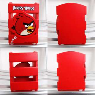 ANGRY BIRDS Pen Holder Stationery Wooden case Red Case Desk Organizer 