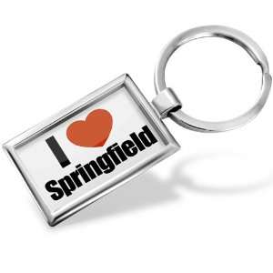 Keychain I Love Springfield region Missouri, United States   Hand 