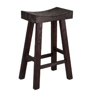  Rustic Stool   Tall Espresso Furniture & Decor