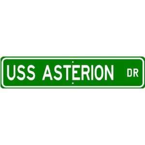  USS ASTERION AF 63 Street Sign   Navy Gift Ship Sailor 