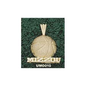   University of Missouri Mizzou Basketball Pendant (14kt) Sports