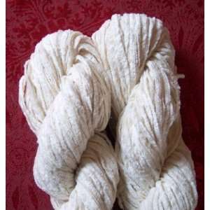  Bulky Chunky weight Cotton Chenille natural white Kitchen 