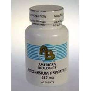  American Biologics   Magnesium Aspartate, 667 mg, 60 