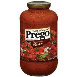 Prego Italian Sauce 100% Natural Meat Grocery & Gourmet Food