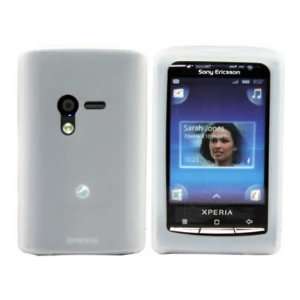  WHITE SoftSkin Silicone Case/Cover/Skin For Sony Ericsson X10 Mini 