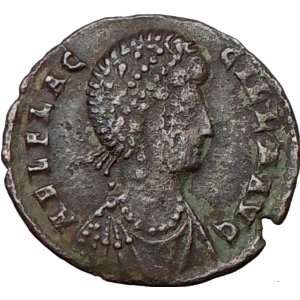  Aelia Flacilla Wife Theodosius I Roman Coin Victory Chi 
