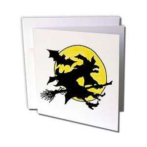  TNMGraphics Halloween   Witch Flying on Broom With Moon 