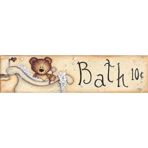   Bubble Bath   Artist Mary June   Poster Size 20 X 5 inches Home