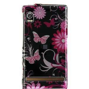  Plastic Case (Pink Butterfly Design) w/ Detachable Belt 