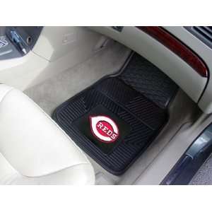   Universal Fit Front and Rear All Weather Floor Mats   Cincinnati Reds