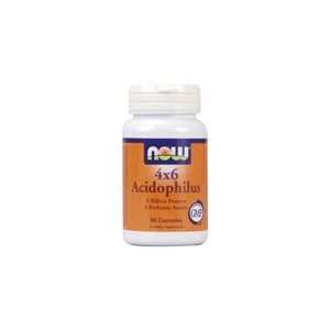  4 x 6 Acidophilus by NOW Foods   Digestive Support (60 