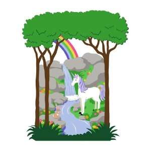 Unicorn & Rainbow Paint By Number Wall Mural