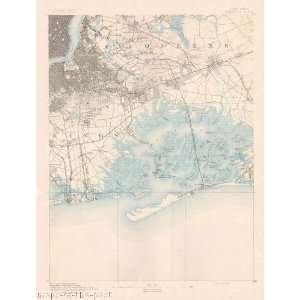  USGS TOPO MAP BROOKLYN QUAD NEW YORK (NY) 1891
