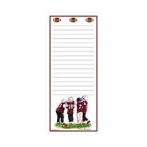  2 PACK   Football Huddle Magnetic Note Pad Office 