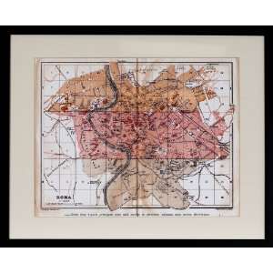  Roma Vintage Reproduction Map