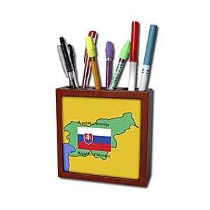 and Maps   The map and flag of Slovenia with the Republic of Slovenia 