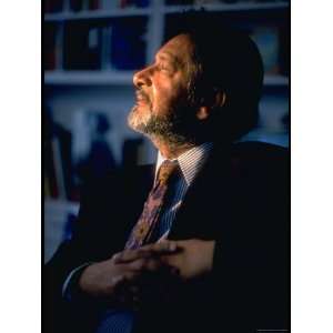  Author V.S. Naipaul at Knopf Publishing Offices in NYC 