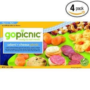 GoPicnic Ready To Eat Meals Salami + Cheese Picnic, 5.03 Ounce (Pack 