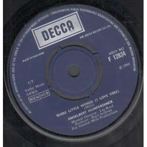   WORDS 7 INCH (7 VINYL 45) UK DECCA 1968 ENGELBERT HUMPERDINCK Music