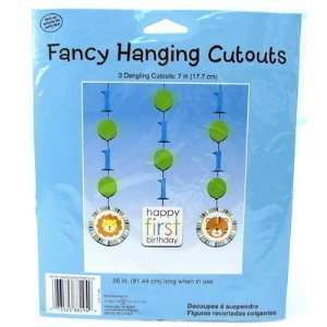  Party Supplies cutout hanging sweet at one boy 3ct Toys 