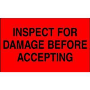  3 x 5 Special Handling Labels   Inspect for Damage 
