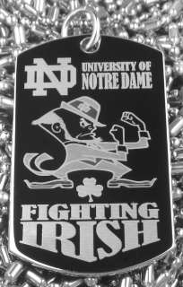 College University of Notre Dame Fighting Irish Dog Tag Necklace 