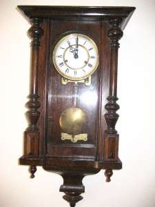 Antique Vintage Junghans Regulator Wall Clock w/ LG Pendulum   Working 