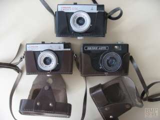   USSR Soviet Photo Cameras Lomo 35mm Two Smena 8m and Vilia Auto  