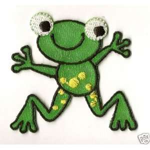  Frogs/Cute Critters  Iron On Applique Frog,Embroidered 