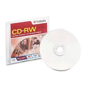  Verbatim CD RW Ultra Speed Rewritable Disc VER95154 