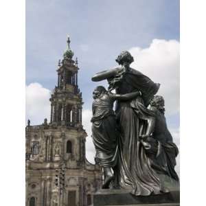 The Catholic Court Church, Dresden, Saxony, Germany, Europe Premium 
