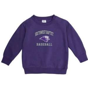 Southwest Baptist Bearcats Purple Toddler Baseball Arch Crewneck 