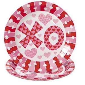  8 Valentines XOXO Party Dinner Plates   Tableware & Party 