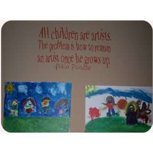  All Children Are Artists  Custom Vinyl Lettering