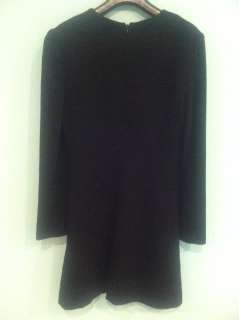 long sleeve dress underlined size 6 cloth 90 % wool 10 % nylon lining 