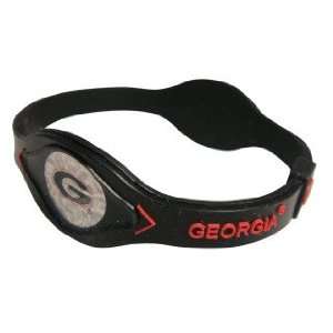 Georgia Bulldogs Bracelet Wristband BLACK (Small, 7) Power   Energy 