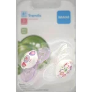    MAM Trends Silicone BPA Free Pacifiers 6 M+ Girl Colors Baby
