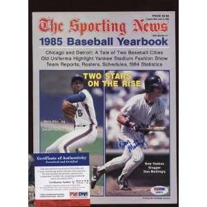 1985 The Sporting News Mag Don Mattingly Auto PSA/DNA   Sports 