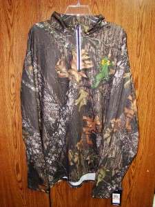 NWT UNDER ARMOUR MOSSY OAK CAMOUFLAGE COLD GEAR QUARTER ZIP HUNT 