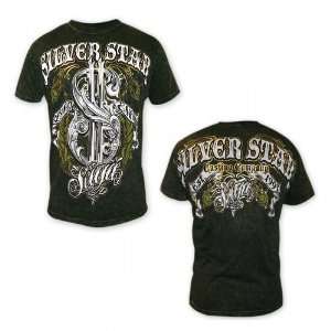 Silver Star Rashad Evans UFC 108 Walkout T Shirt   Green 