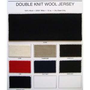  Double Knit Wool Jersey Fabric Color Card