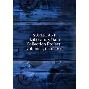 Data Collection Project  volume I, main text Nicholas C,Smith, Jane 